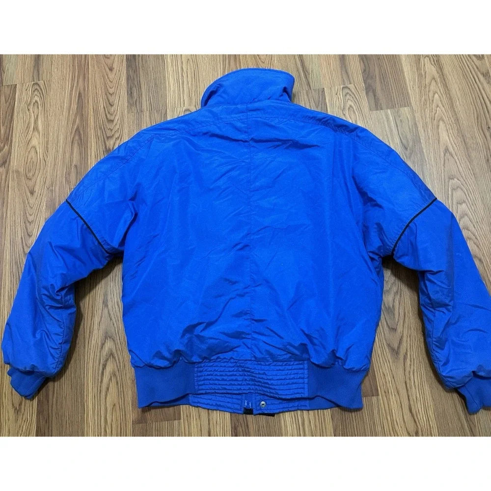 Swing West Vintage Down Ski Bomber Jacket Mens Medium Made In USA Blue